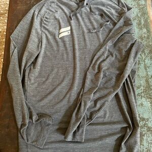 Hurley Gray Long Sleeve Men's Tee